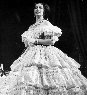 Lois McDonall, my mother, as Violetta in Guiseppe Verdi's "La Traviata." English National Opera production.